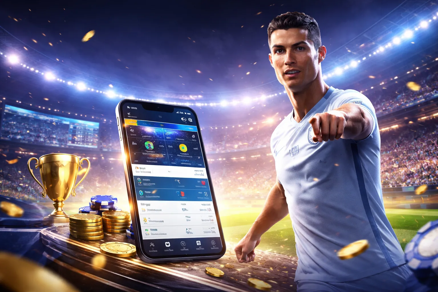 Một banner hiển thị các chương trình khuyến mãi và tiền thưởng hấp dẫn của Betway online casino
